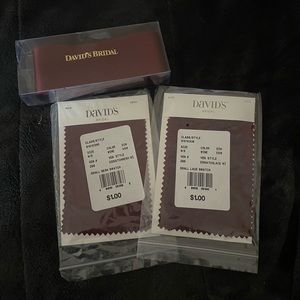 NWT David’s Bridal Wine sash